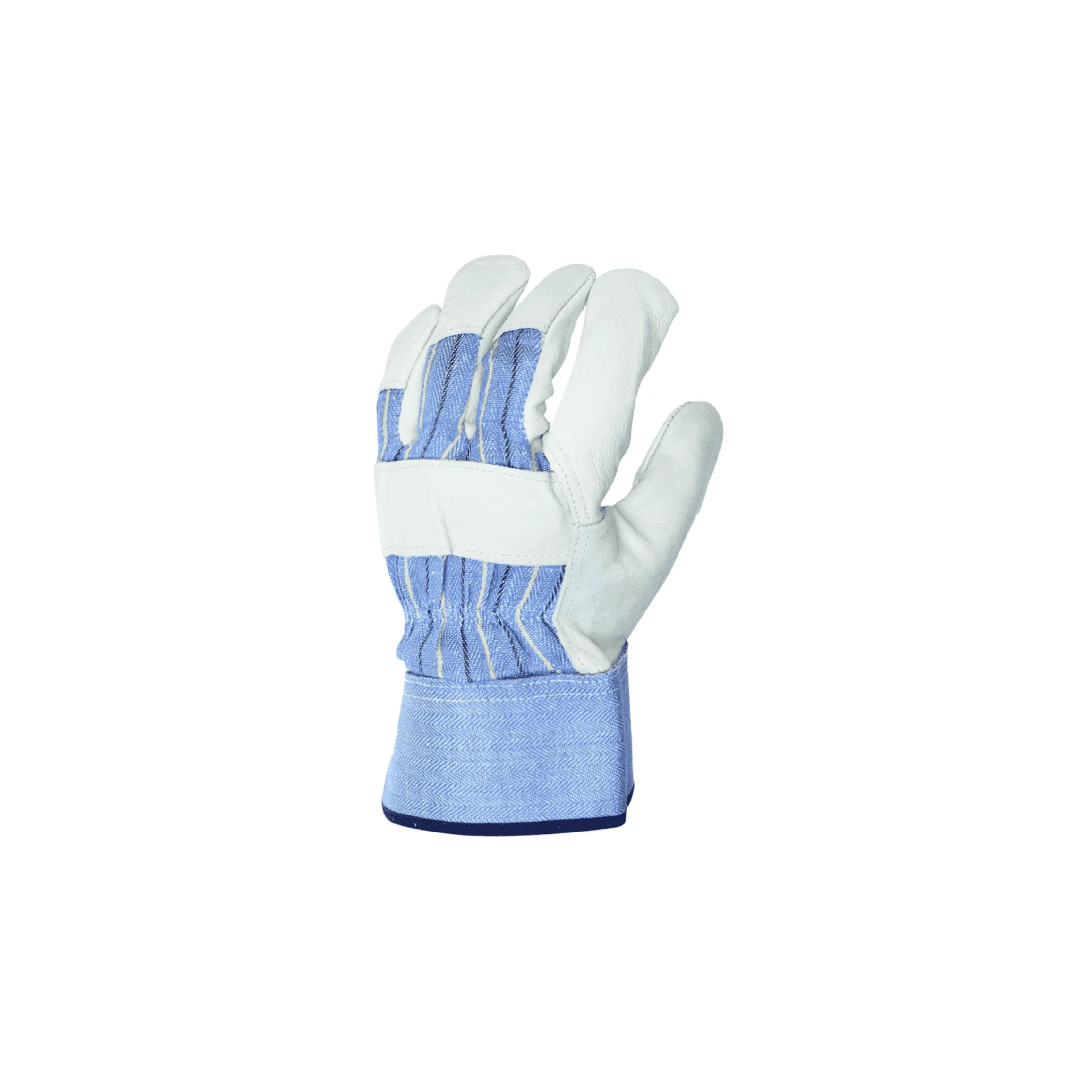 12 Pairs - Grain Leather Safety Palm Gloves