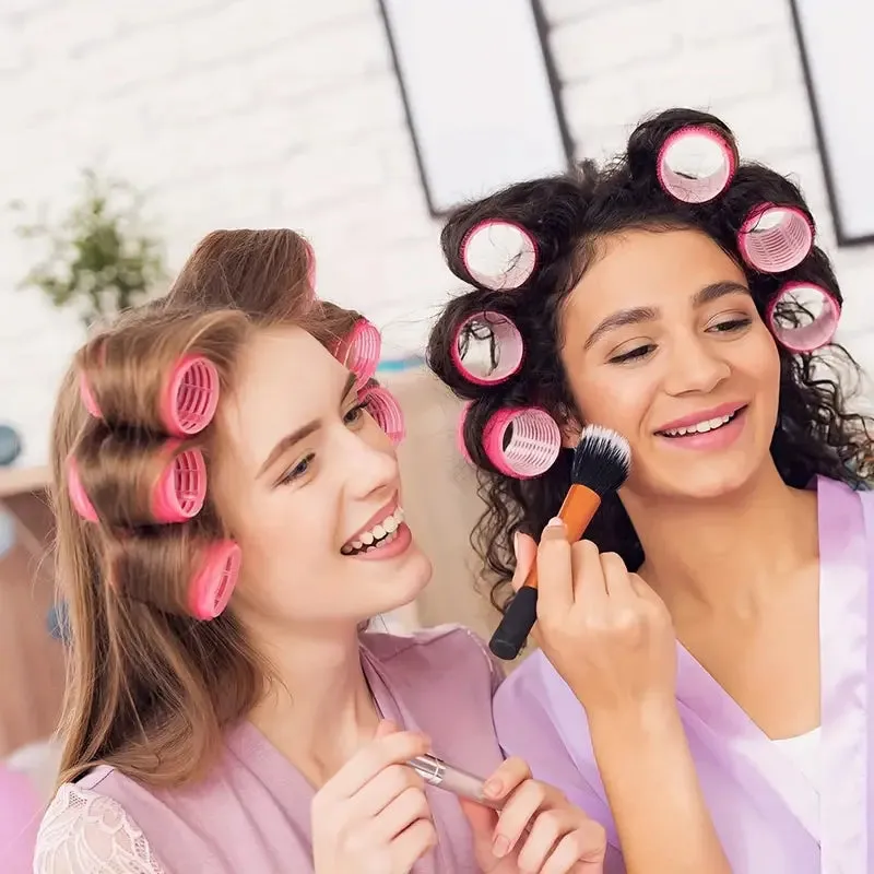 12pcs Set - 6 Hair Rollers And 6 Clips Set