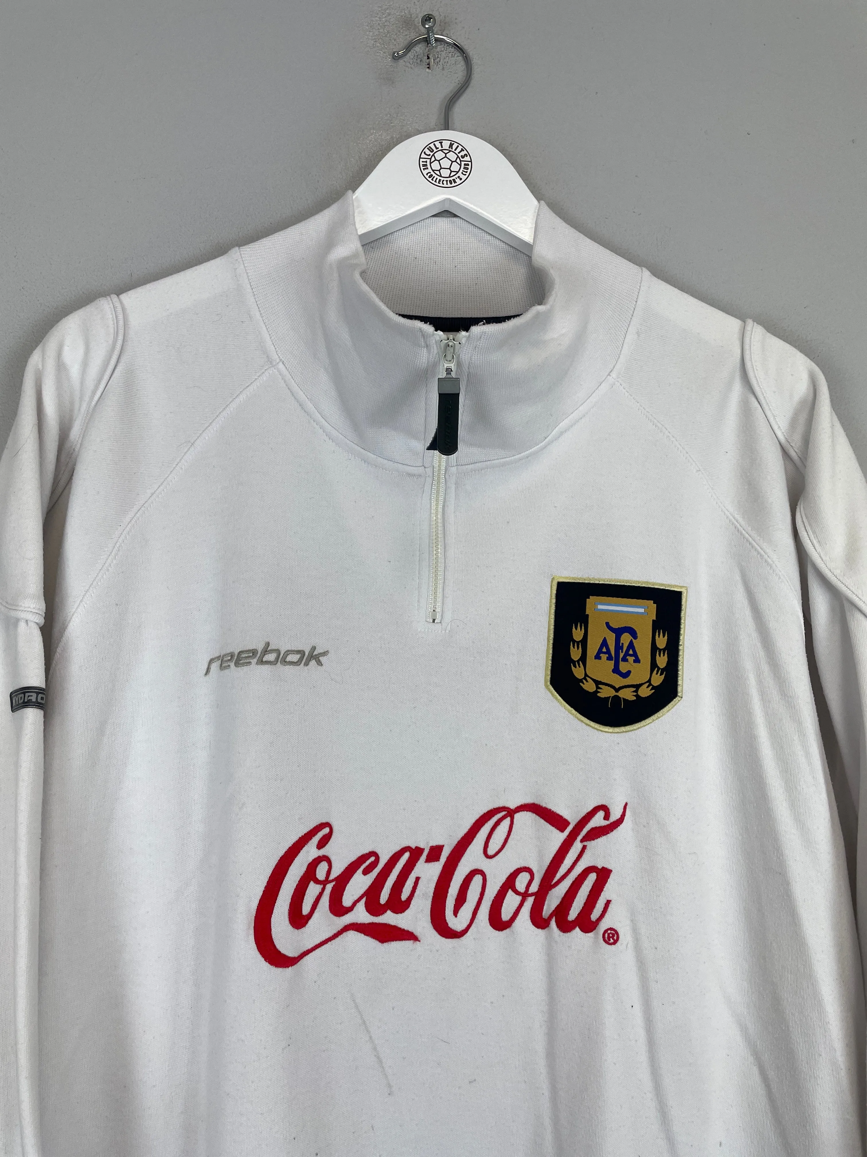 1998/00 ARGENTINA 1/4 ZIP (M) REEBOK