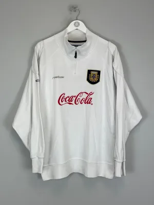 1998/00 ARGENTINA 1/4 ZIP (M) REEBOK