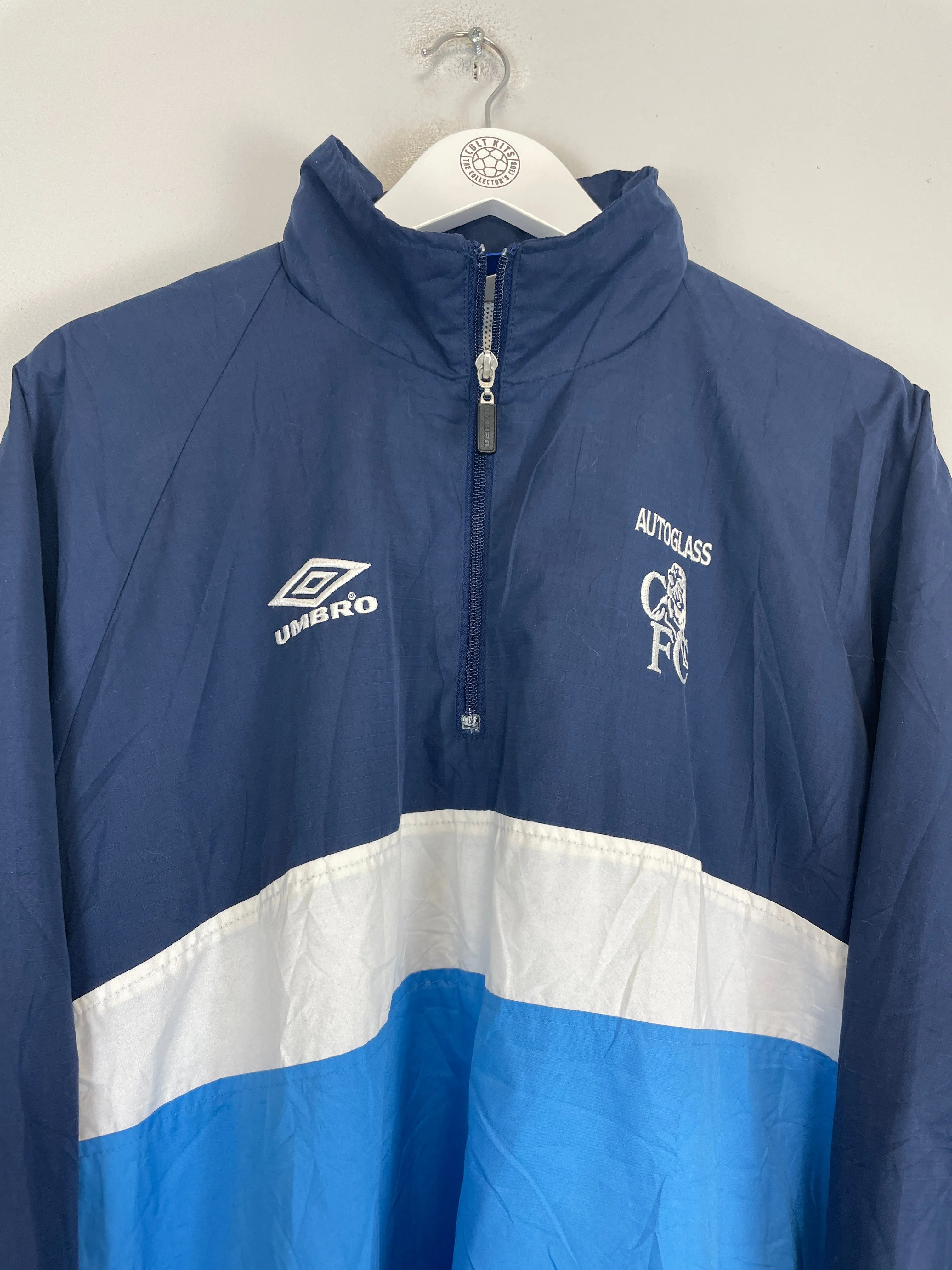 1999/01 CHELSEA 1/4 ZIP JACKET (M) UMBRO