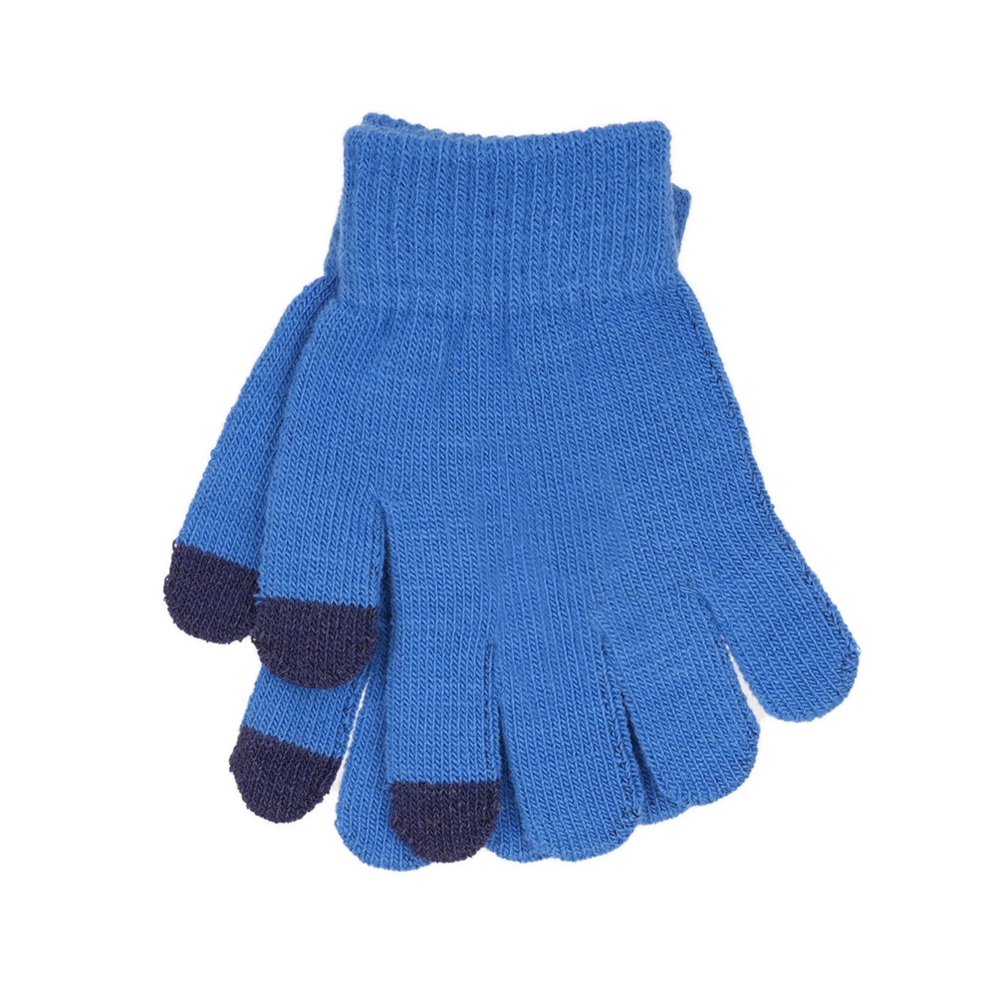 2 Pairs Children's Touchscreen Knitted Winter Gloves - Various Colours