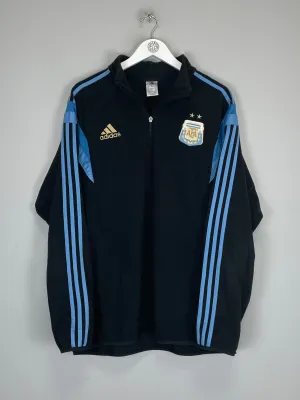 2013/14 ARGENTINA 1/4 ZIP FLEECE (XL) ADIDAS
