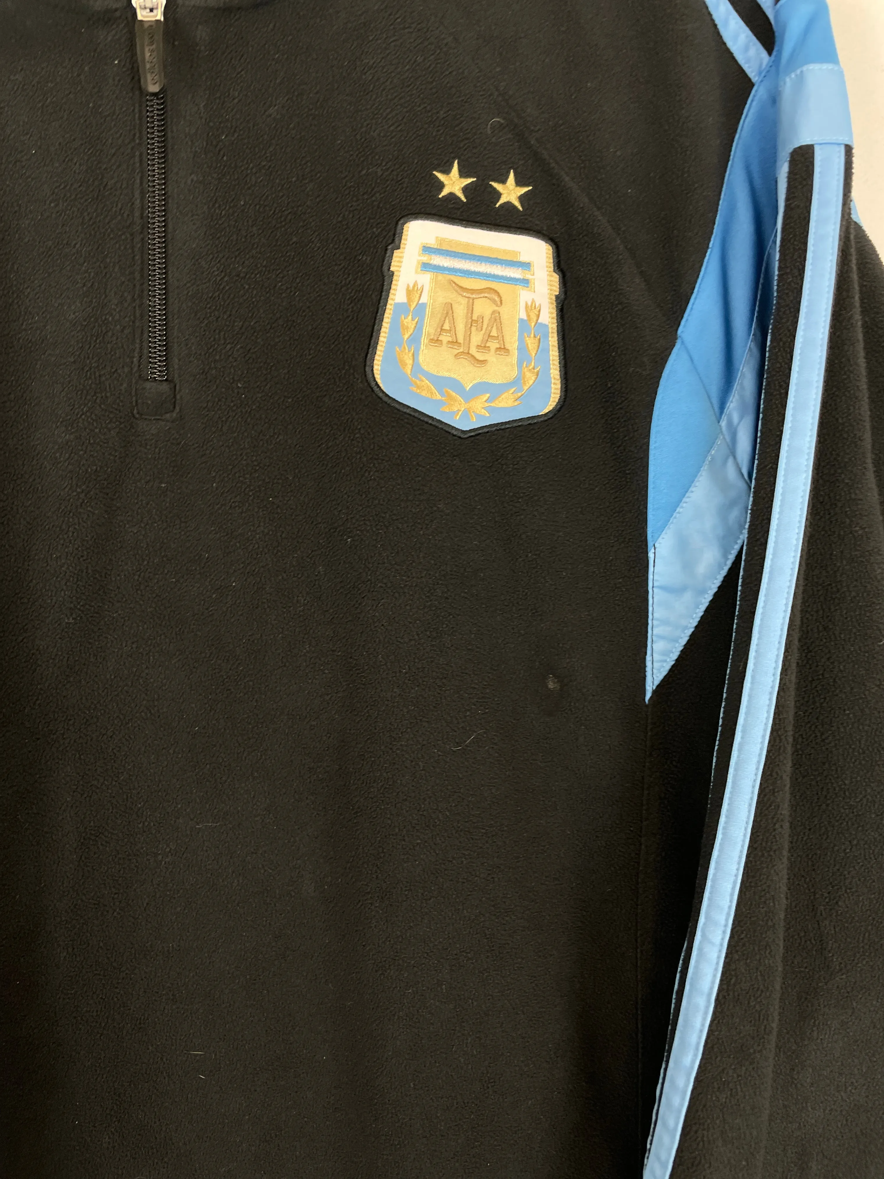 2013/14 ARGENTINA 1/4 ZIP FLEECE (XL) ADIDAS