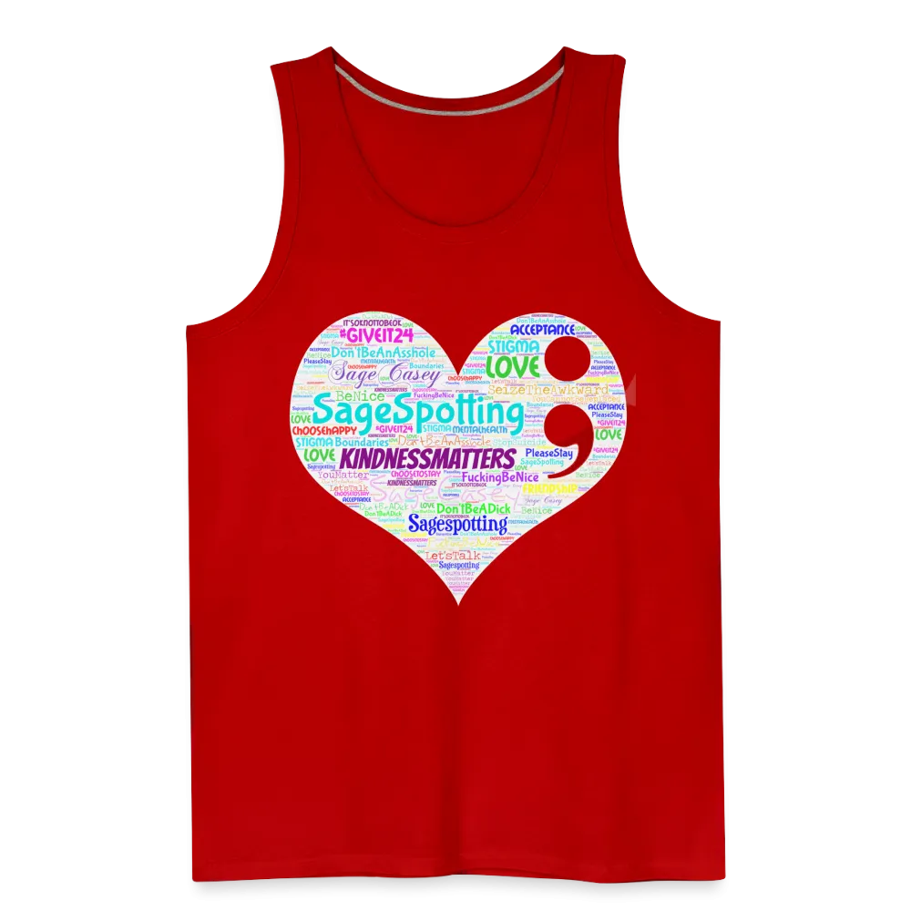 2023 Rainbow Party HEART Tank Unisex/Mens *SWEARY*