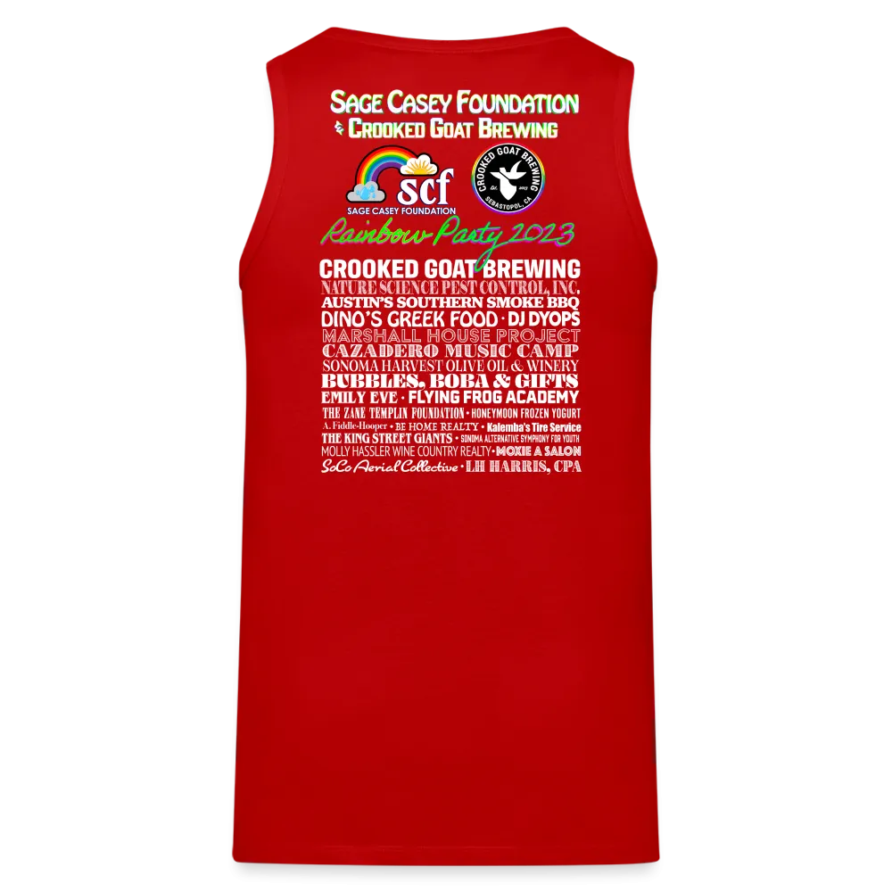 2023 Rainbow Party HEART Tank Unisex/Mens *SWEARY*