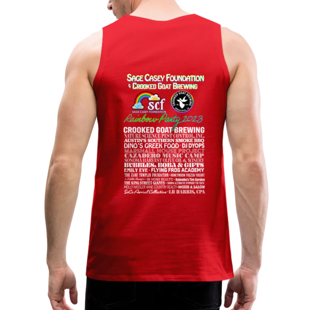 2023 Rainbow Party HEART Tank Unisex/Mens *SWEARY*