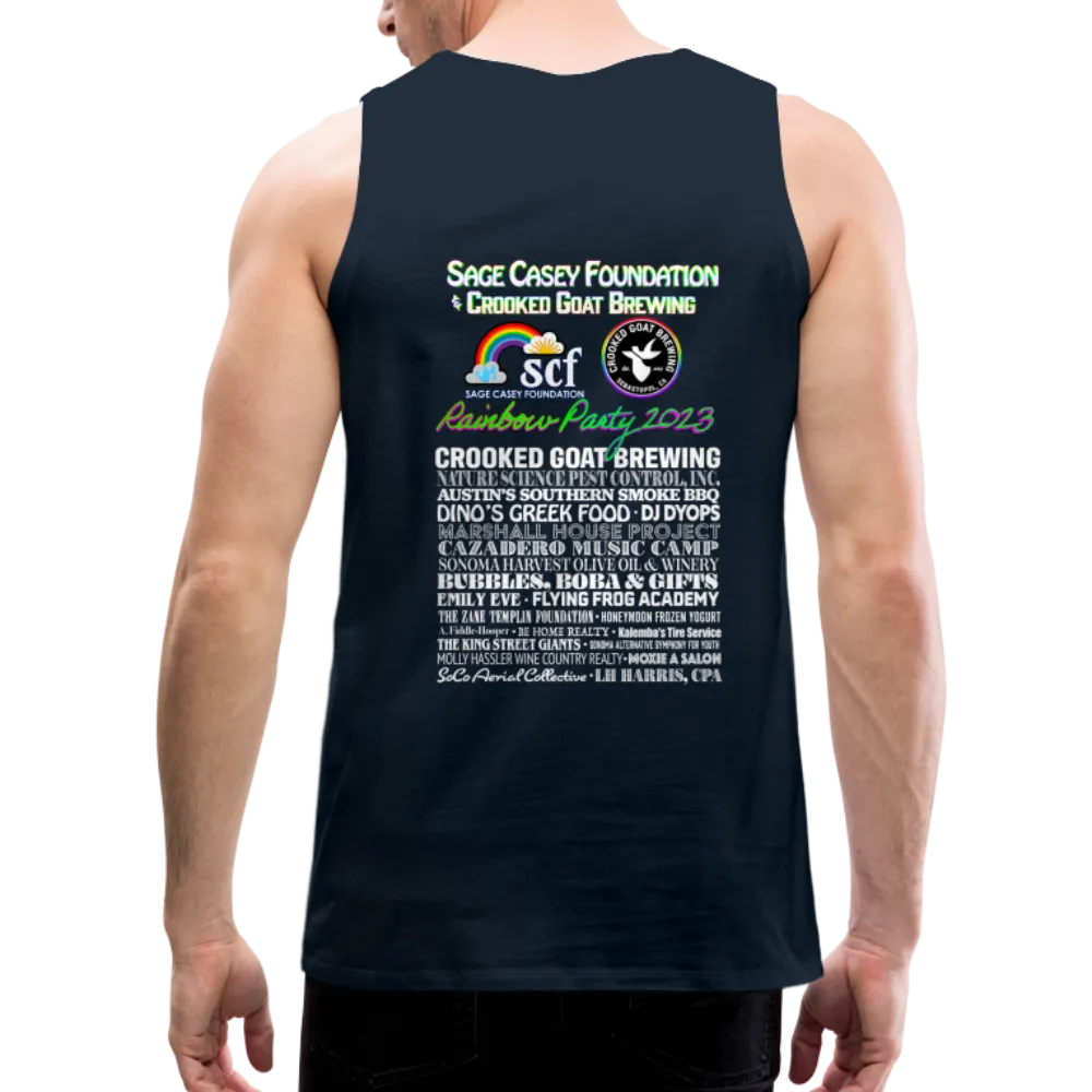 2023 Rainbow Party HEART Tank Unisex/Mens *SWEARY*