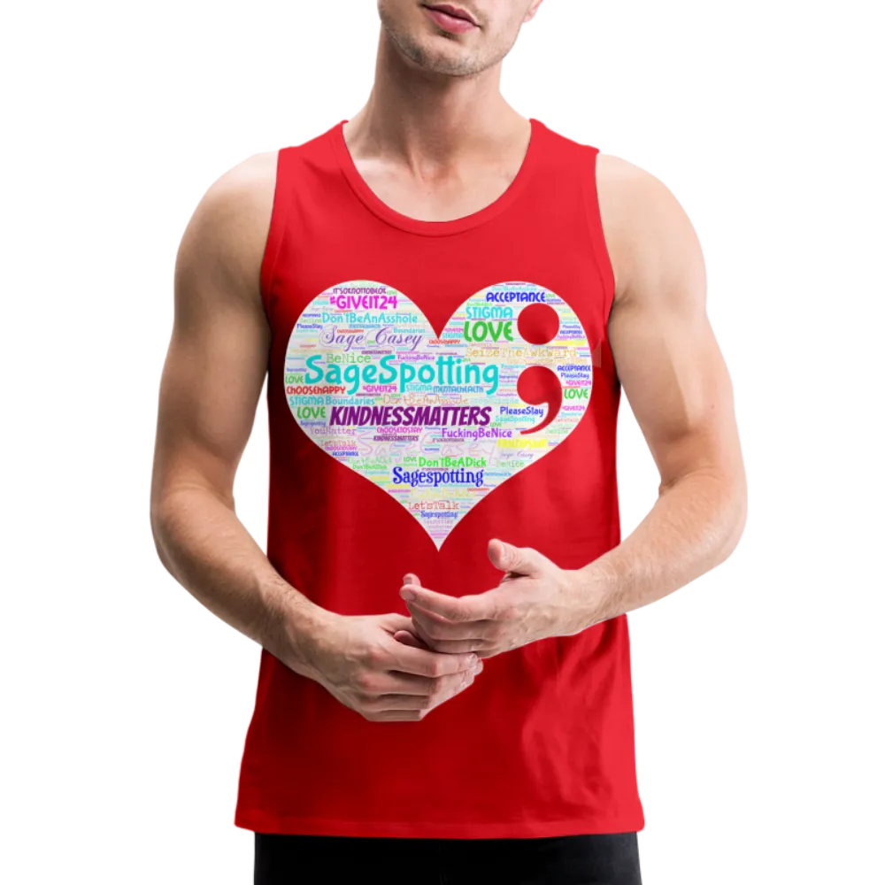 2023 Rainbow Party HEART Tank Unisex/Mens *SWEARY*
