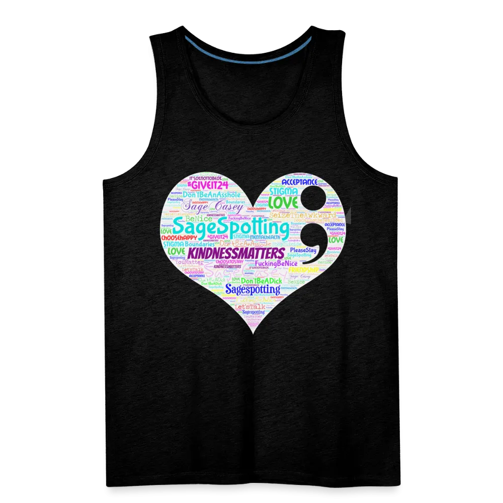 2023 Rainbow Party HEART Tank Unisex/Mens *SWEARY*