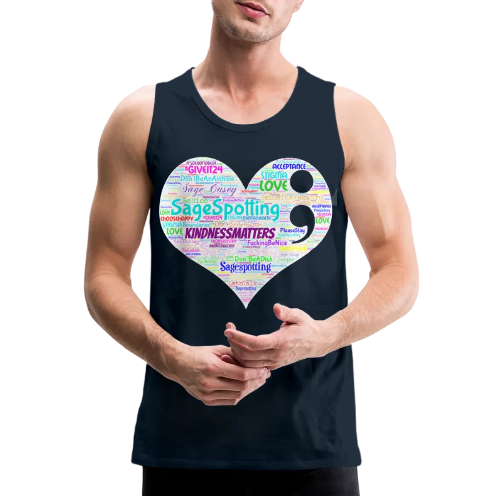 2023 Rainbow Party HEART Tank Unisex/Mens *SWEARY*
