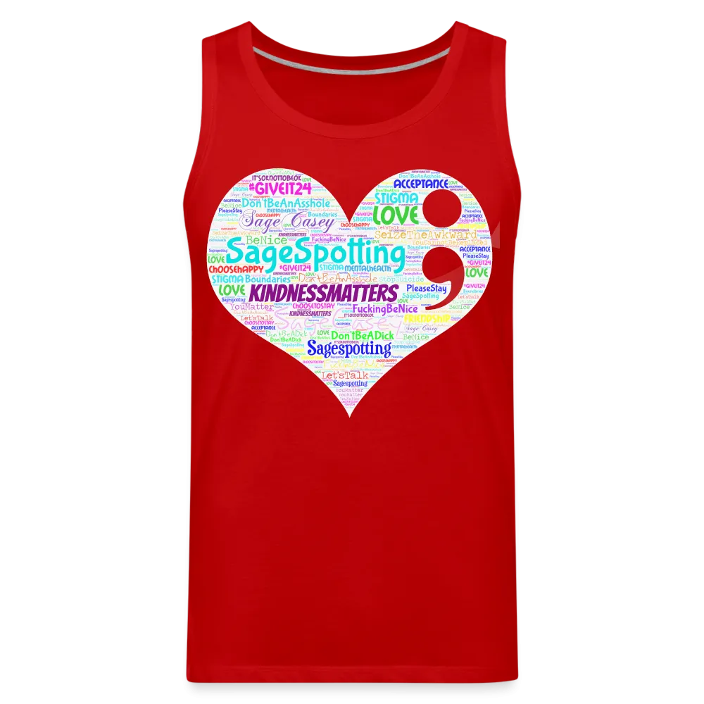 2023 Rainbow Party HEART Tank Unisex/Mens *SWEARY*