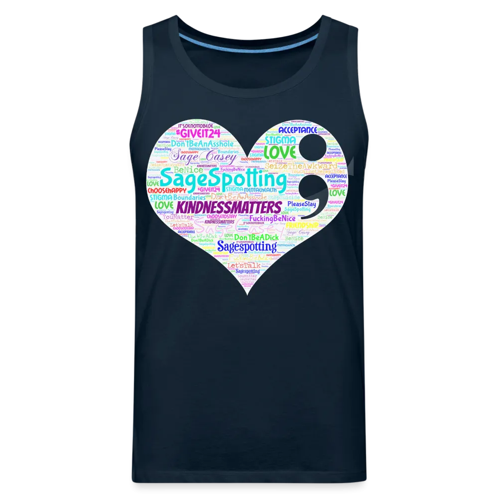 2023 Rainbow Party HEART Tank Unisex/Mens *SWEARY*