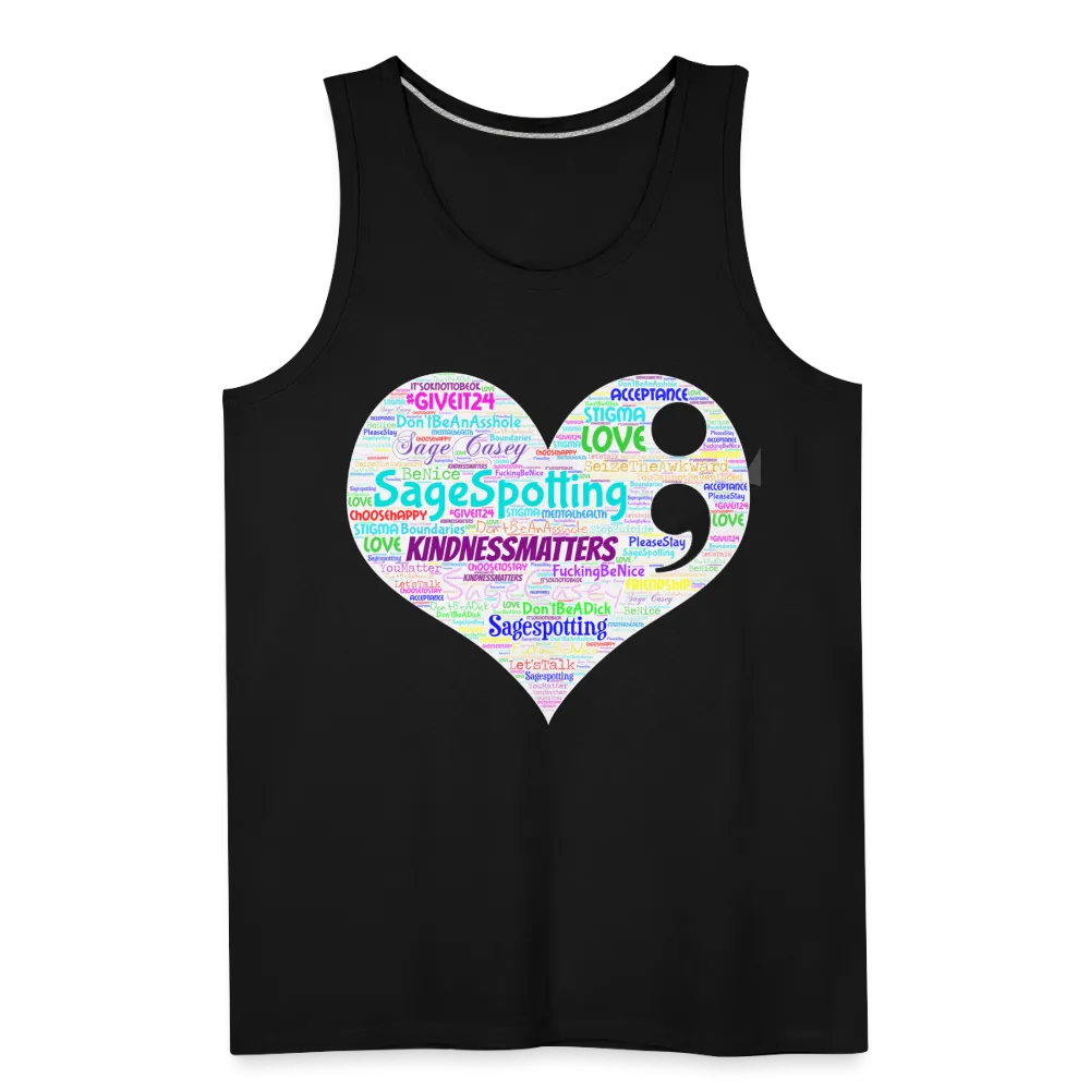 2023 Rainbow Party HEART Tank Unisex/Mens *SWEARY*