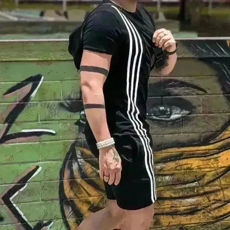 2025 Men's Summer  Short Sports Trendy Track Suit