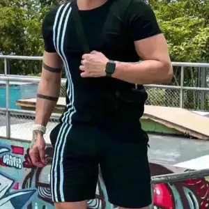 2025 Men's Summer  Short Sports Trendy Track Suit