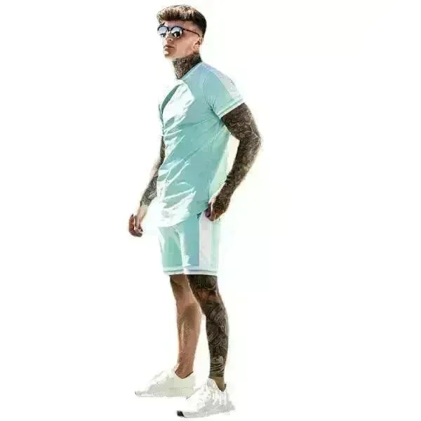 2025 Men's Summer  Short Sports Trendy Track Suit