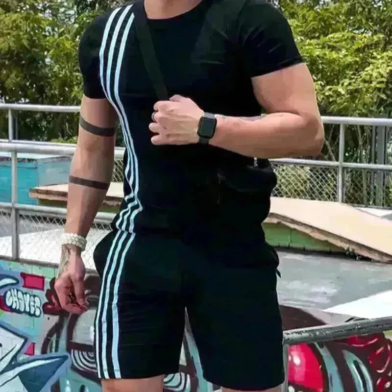 2025 Men's Summer  Short Sports Trendy Track Suit