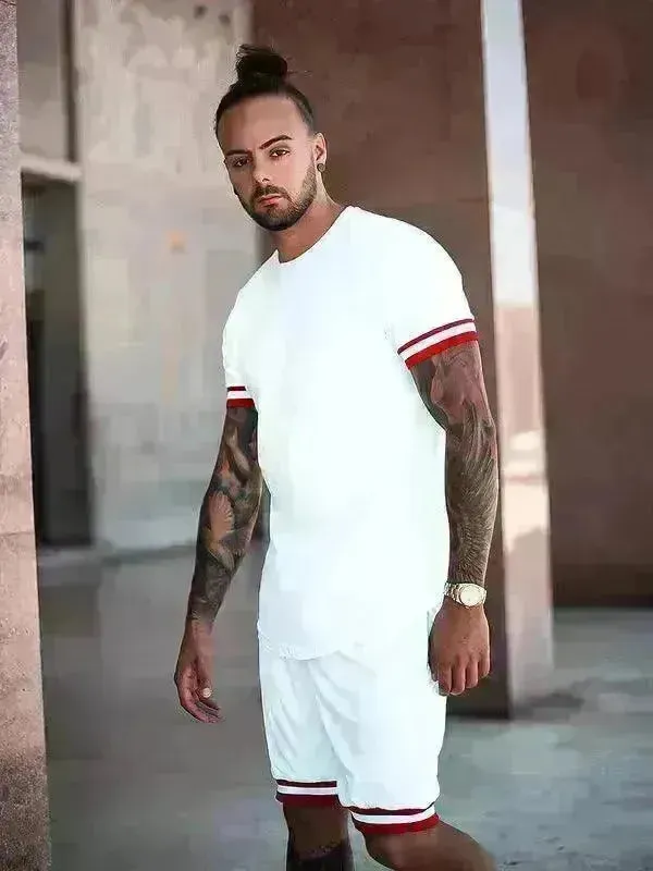 2025 Men's Summer  Short Sports Trendy Track Suit