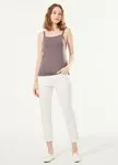 220820P Bra Top Antibacterial Spaghetti Strap Maternity Vest - Dusty Purple