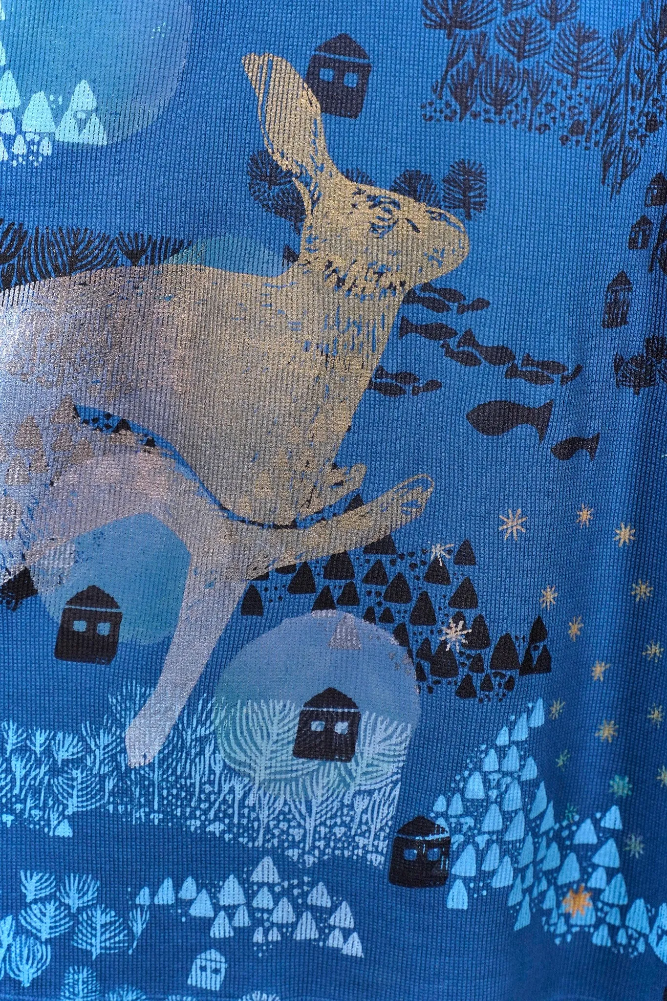 2251 Natural City Tunic Joy Bird with contrast thread-P