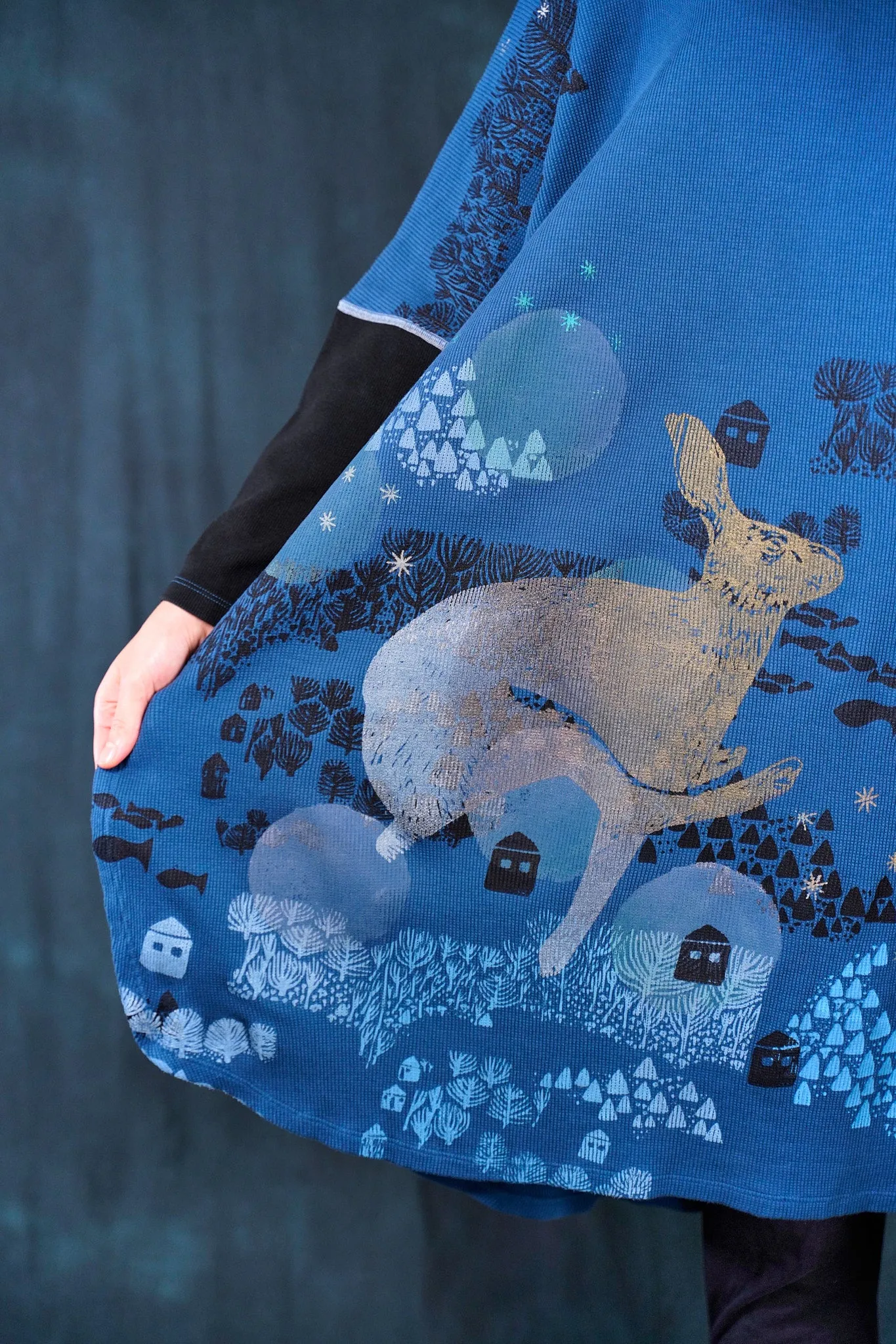 2251 Natural City Tunic Joy Bird with contrast thread-P