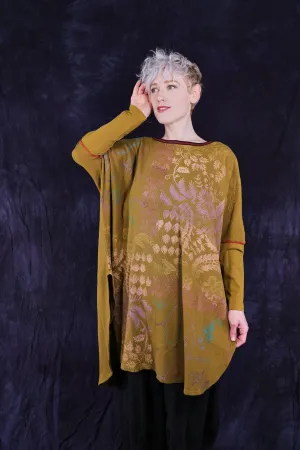 2251-Natural City Tunic Moss Floral-P