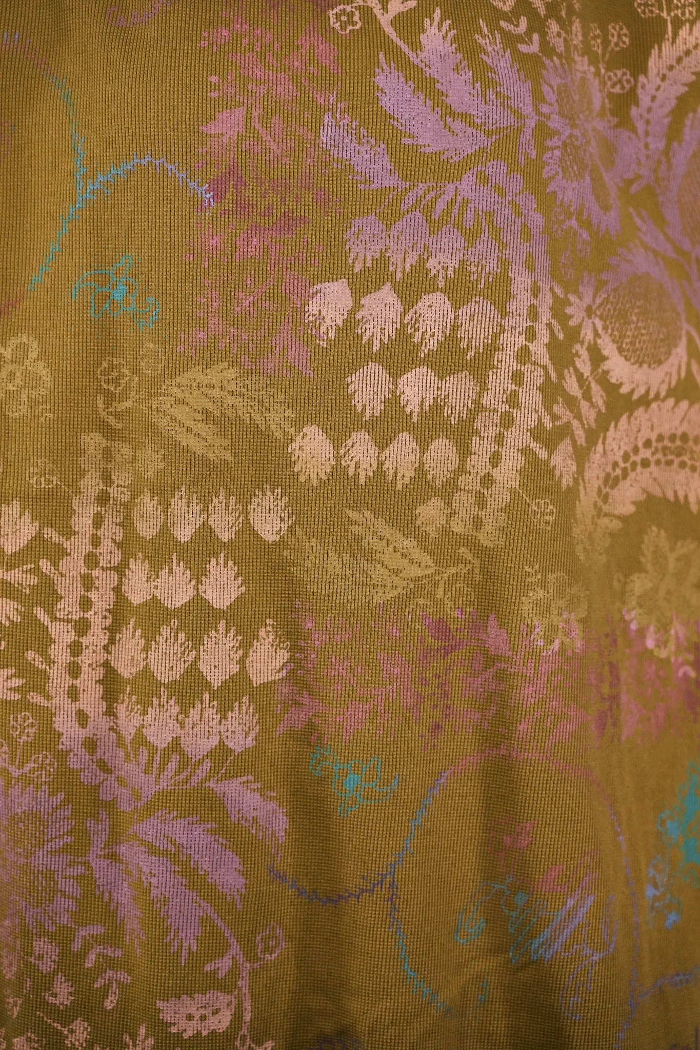 2251-Natural City Tunic Moss Floral-P