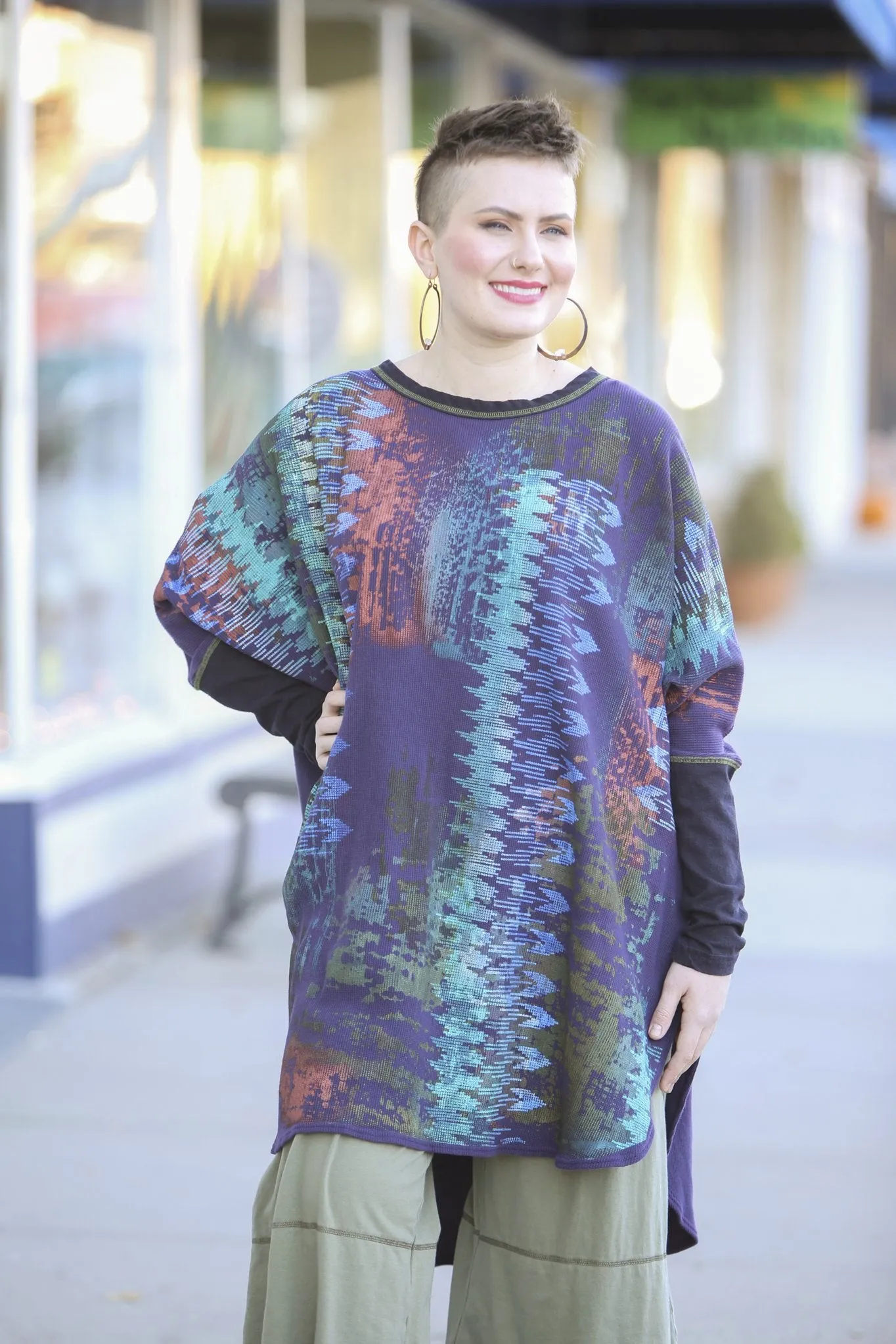 2251 Natural City Tunic Royal Purple 'Energy in Color'