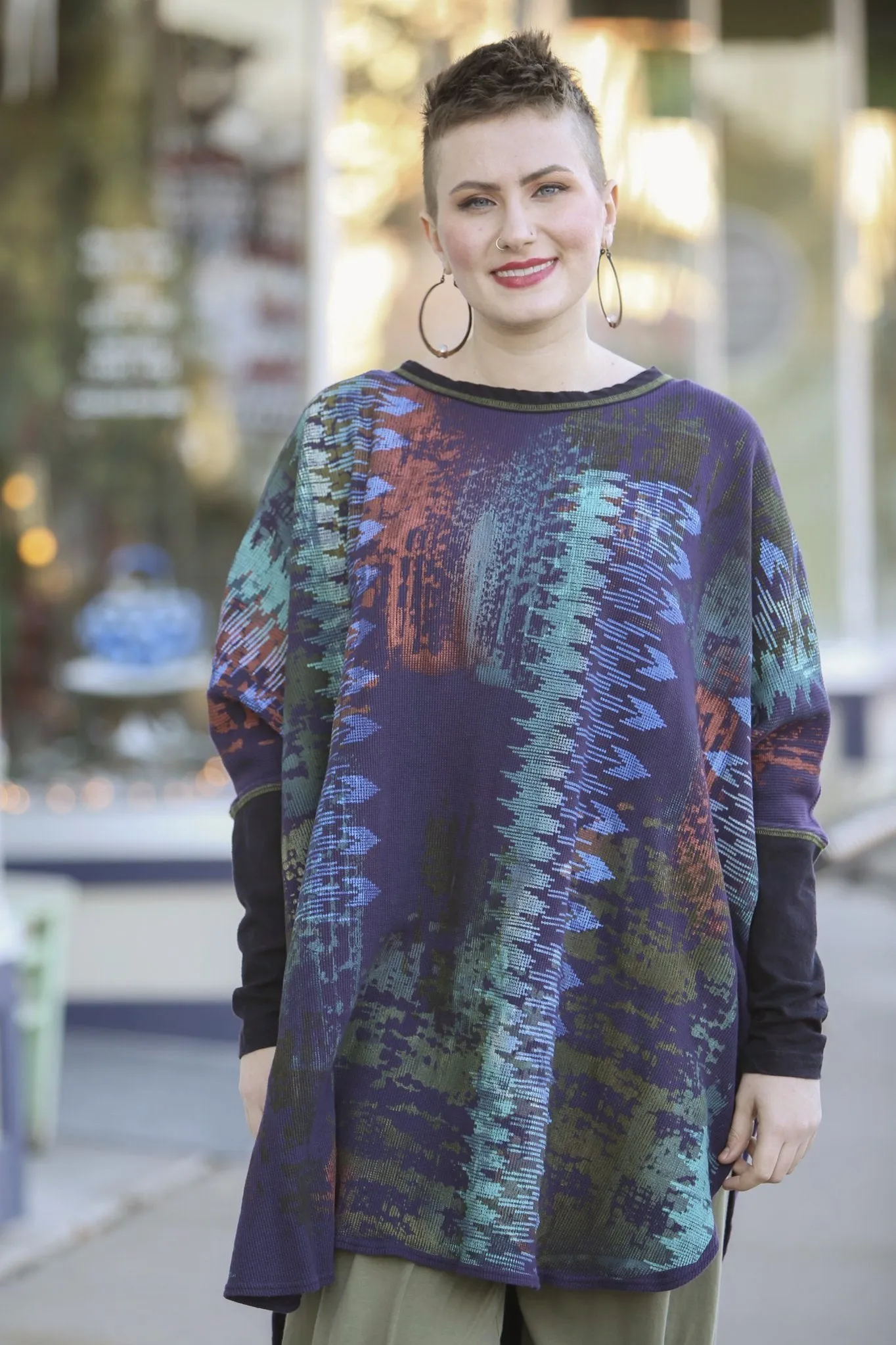 2251 Natural City Tunic Royal Purple 'Energy in Color'