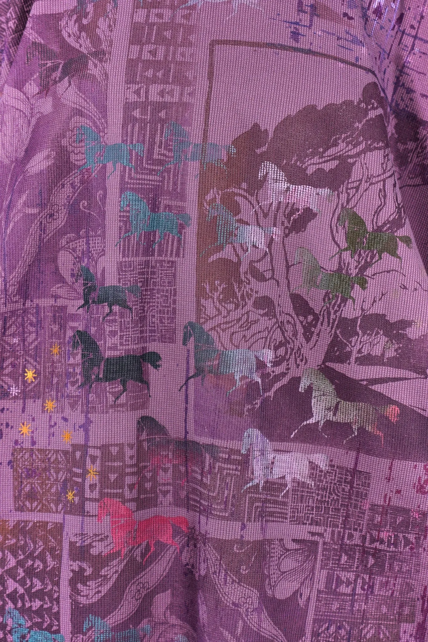 2251 Natural City Tunic Tulip Trees and Horses
