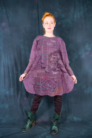 2251 Natural City Tunic Tulip Trees and Horses