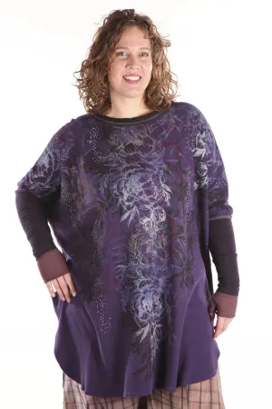2251 Natural City Tunic  'Winter Garden' Purple