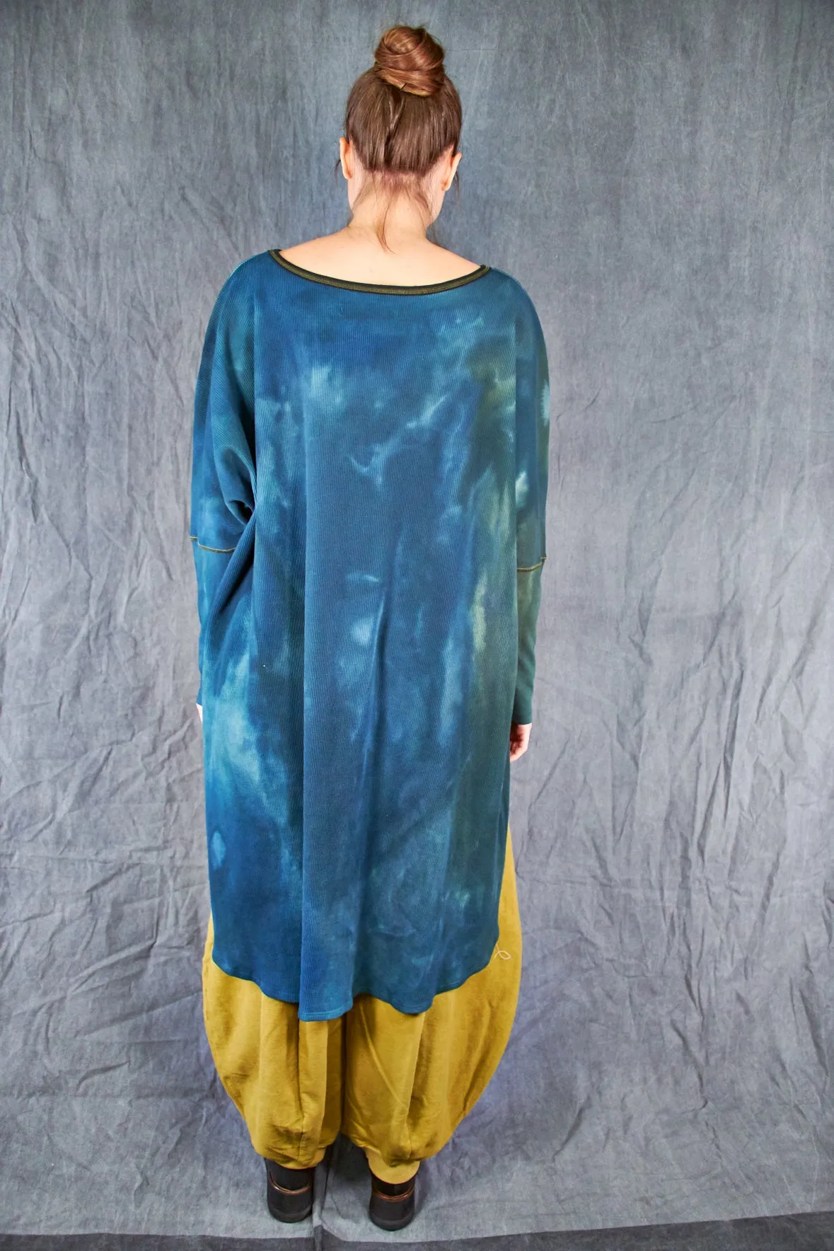 2251HD Hand Dyed Natural City Tunic -Green Jade