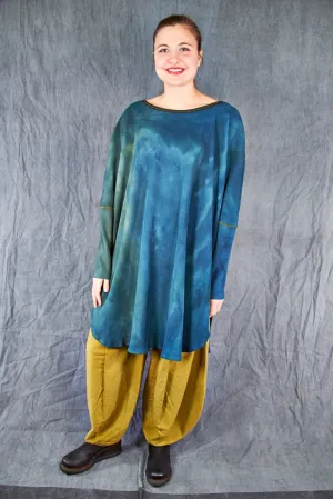 2251HD Hand Dyed Natural City Tunic -Green Jade