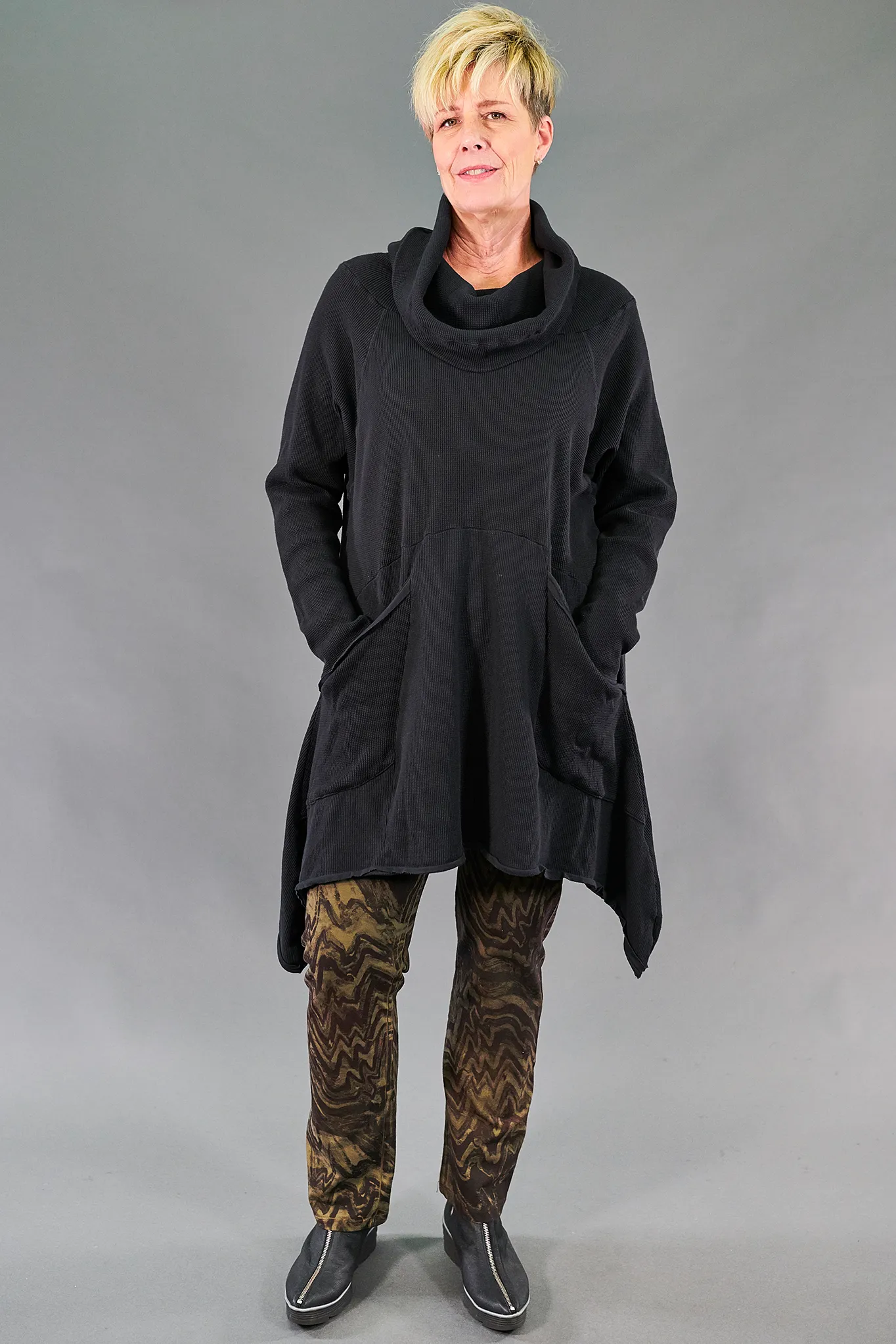 2292 Hibernation Thermal Cowl Neck Dress-Talisman-U