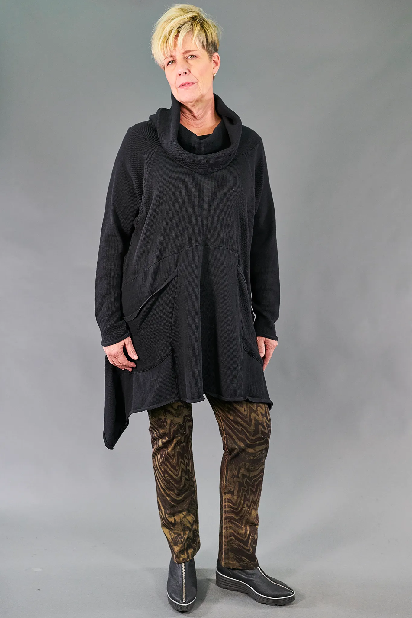 2292 Hibernation Thermal Cowl Neck Dress-Talisman-U