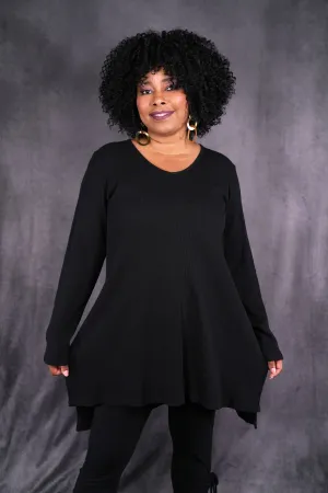 2293 Thermal Voyages Tunic Black-U