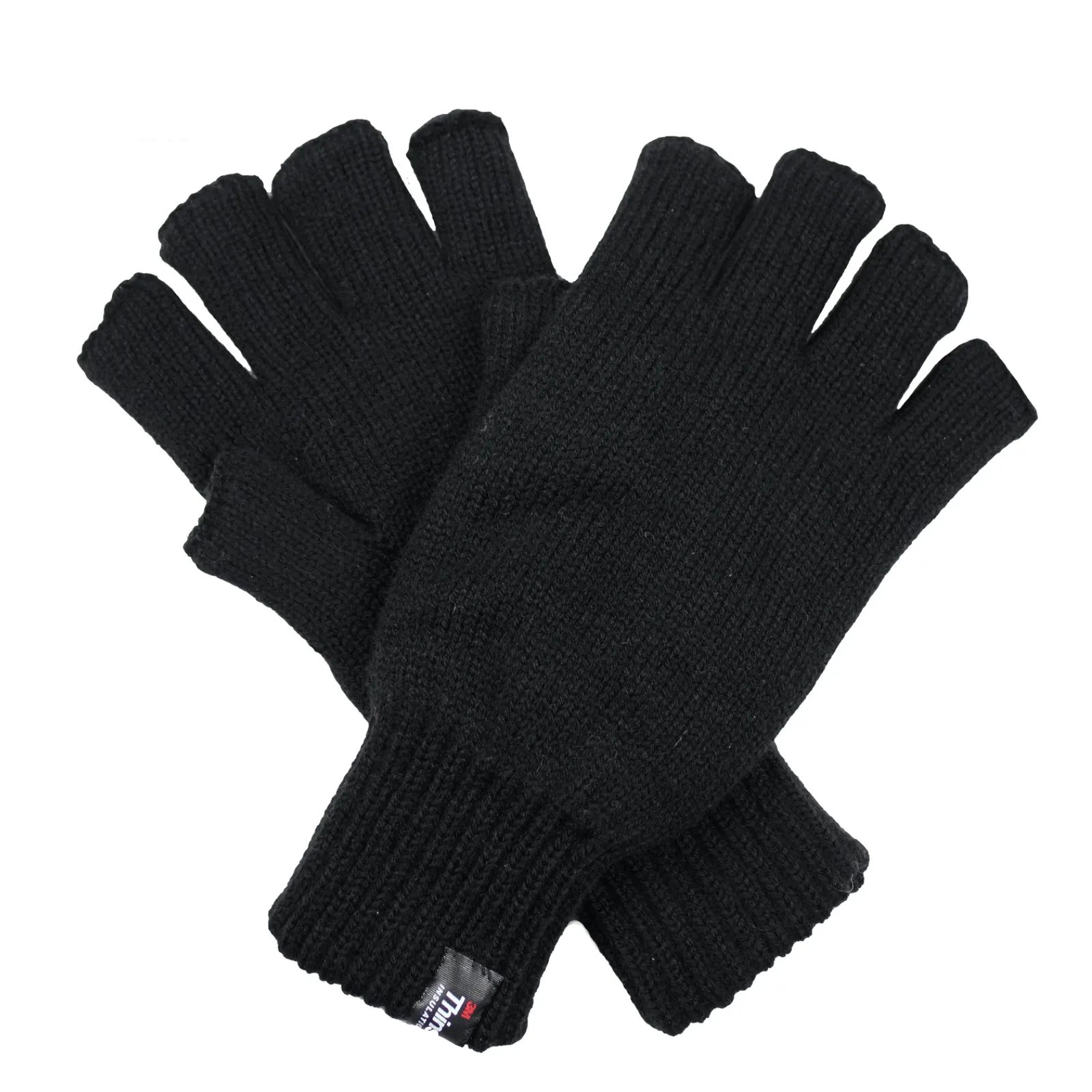 2pcs Winter Set Mens 3M Thinsulate Beanie Hat   Knitted Fingerless Gloves Snow