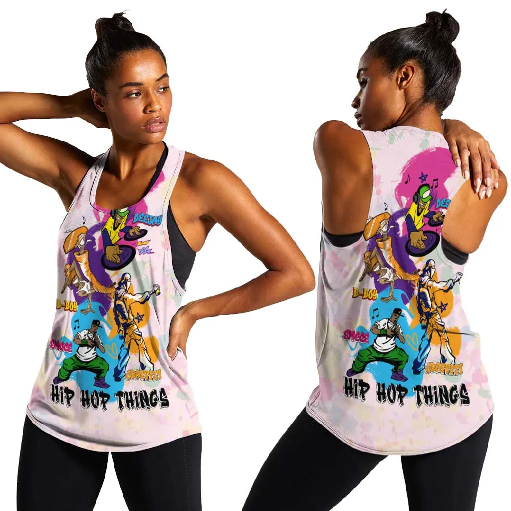 4 Elements Of Hip Hop Women Racerback Tank DT02