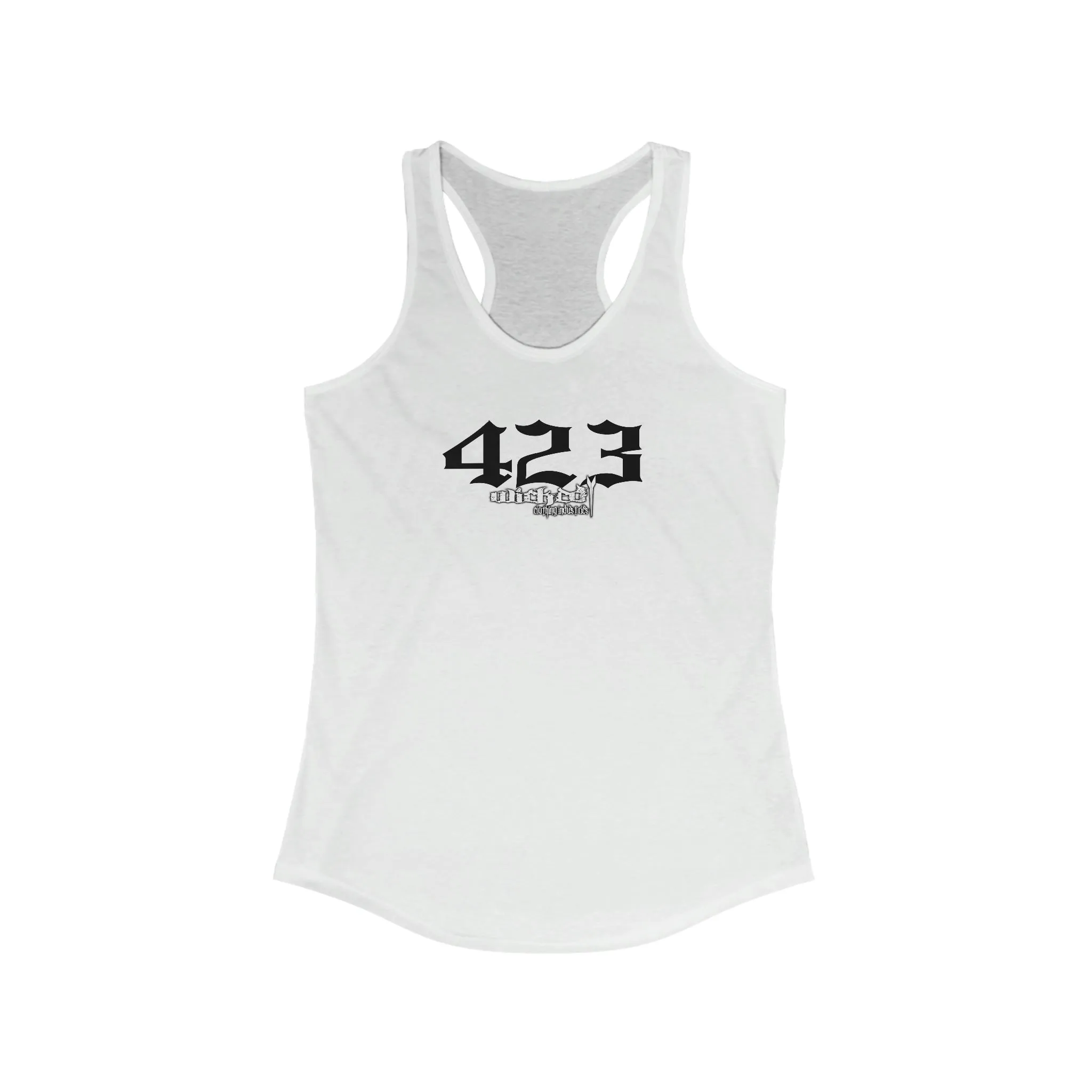 423  Black /Racerback Tank Top