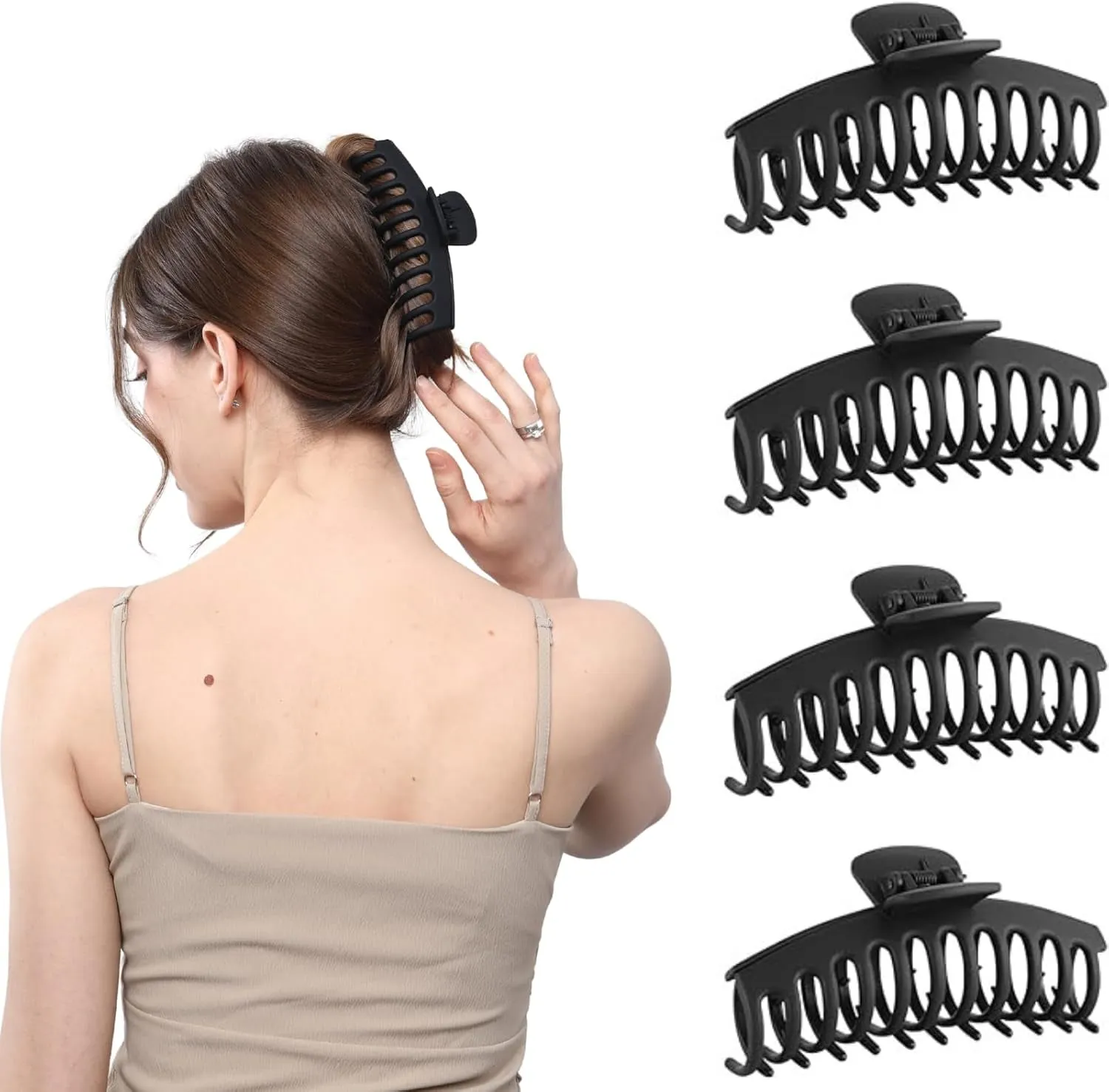 5 Inche Extra Large Claw Clips Hair Clips for Thick Hair and Long Hair, 4 Pack XL Jumbo Claw Clips