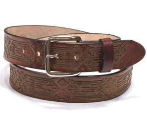 A131   1 1/2" Antique Finish Belt- Diamante Chain