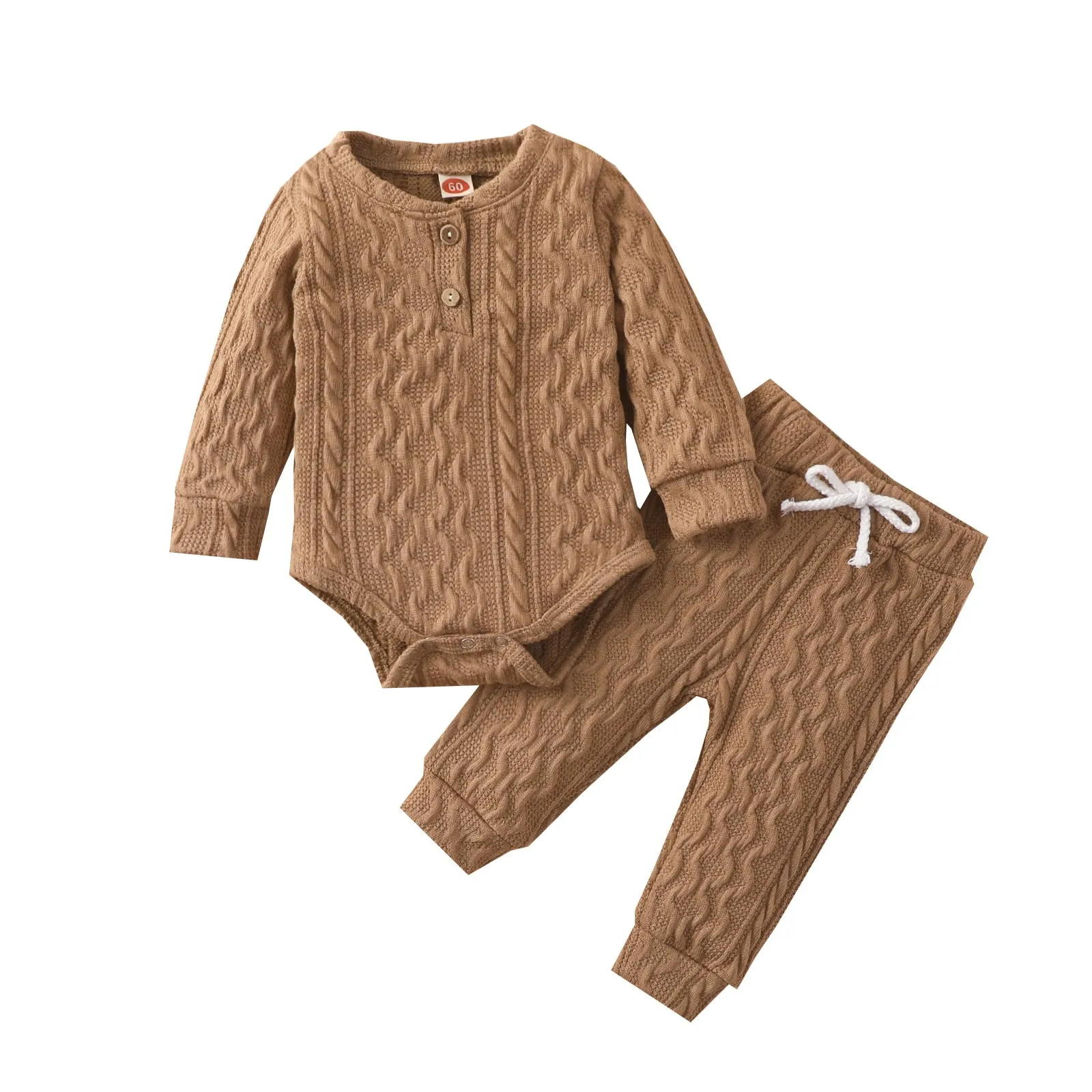 Adorable Baby Girl 2 PC Knit Romper