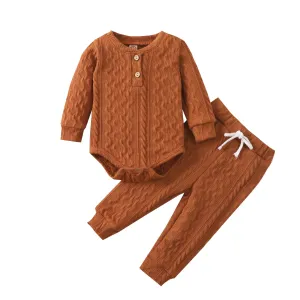 Adorable Baby Girl 2 PC Knit Romper