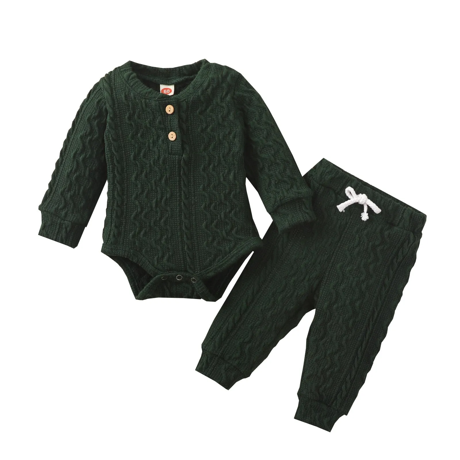 Adorable Baby Girl 2 PC Knit Romper