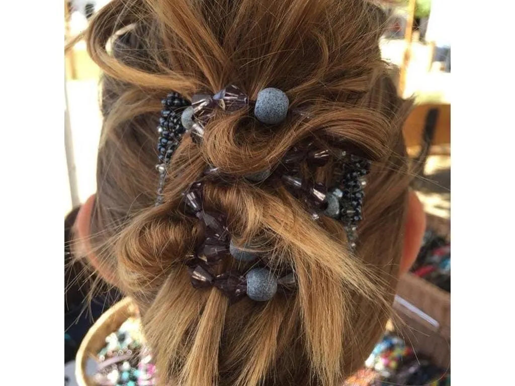 African Butterfly Wire Hair Clip - 7 Tong 509
