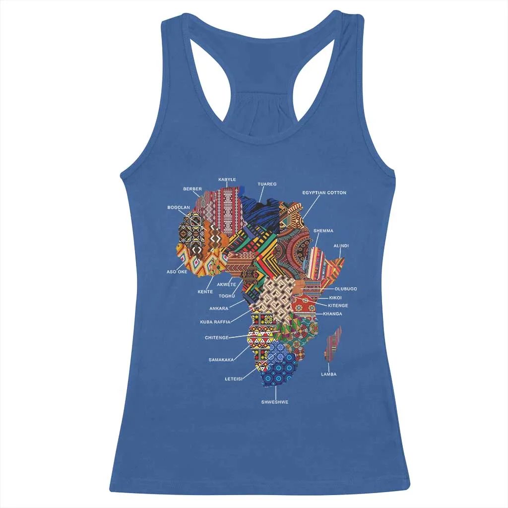 African Culture Black Fabrics Racerback Tank Top African American Heritage TS11