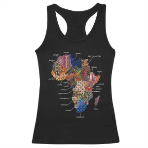 African Culture Black Fabrics Racerback Tank Top African American Heritage TS11