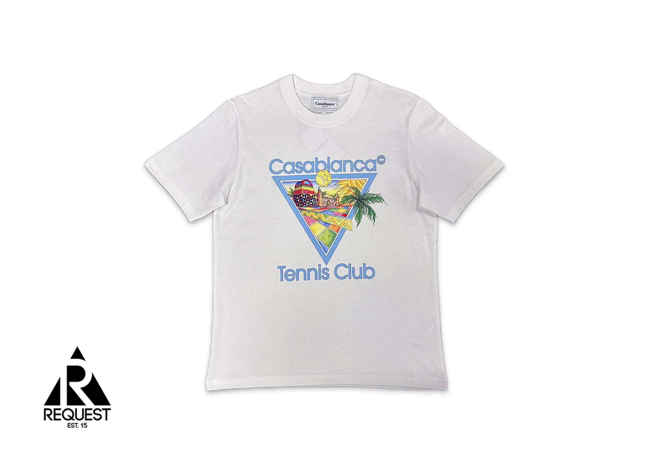 Afro Cubism Tennis Club Printed Tee "White"